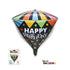 Trico 22" Happy Birthday Balloon 4D Diamond Ultra Shape