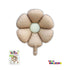 14" DAISY FLOWER FOIL BALLOON 1 CT - BROWN
