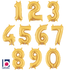 Betallic 40" Megaloon Number Gold Foil Shape