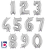 Betallic 40" Megaloon Silver Numbers 0 to 9