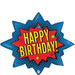 Betallic 29" Superhero Birthday Burst