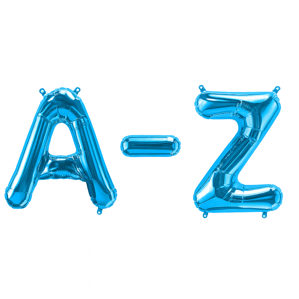 16" Letter Light Blue