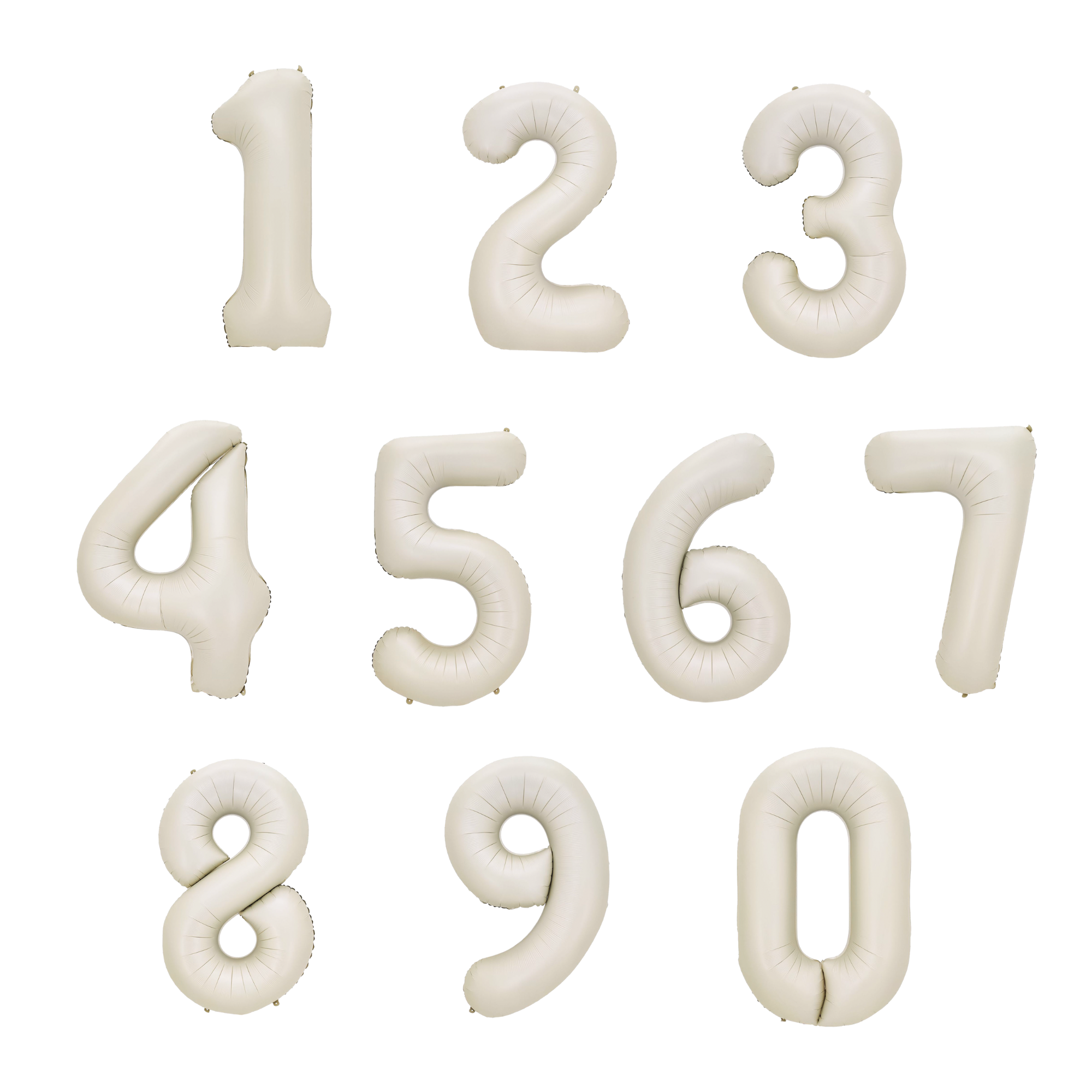 16" Number White Sand