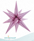 Decochamp 22" Light Pink Starburst