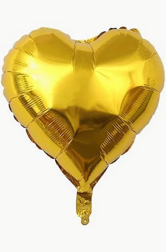 18 inch Gold Heart FOIL