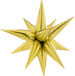 Cool Party Balloons Gold Starburst 26" (Pack of 6)