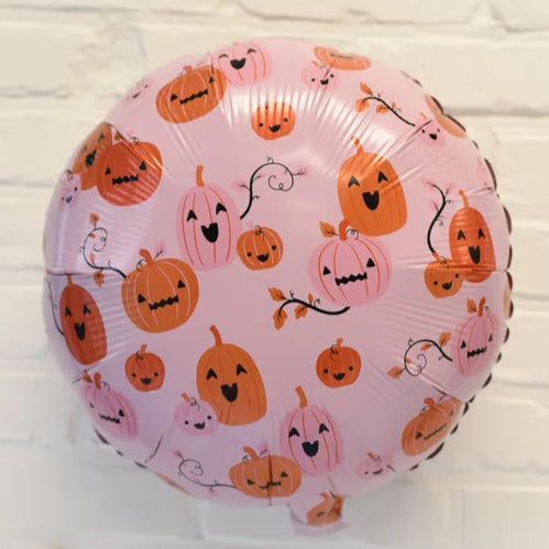 Burst Party Co. 18" Halloween Printed Pumpkin Face Balloon