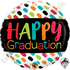 Qualatex 18" Happy Graduation Color Dabs Pk of 10