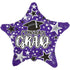 19" Graduate Star Purple Foil