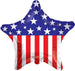 18" Patriotic Star USA Foil