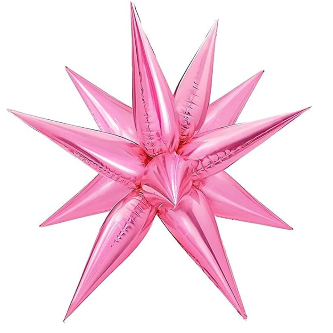 40 inch Light Pink Starburst Foil