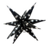 Mingle 32" Black Sparkle Star Starburst