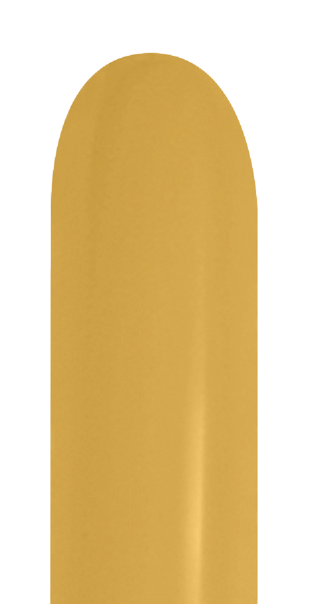 Sempertex 260 Metallic Gold Nozzle Up