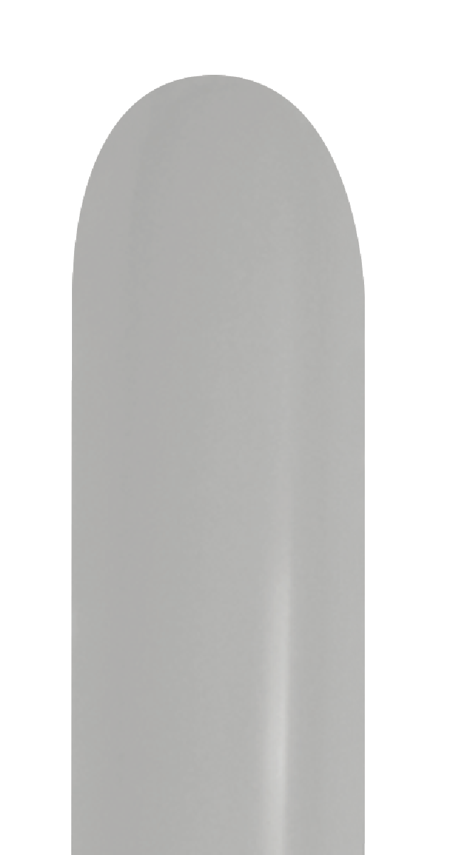 Sempertex 260 Metallic Silver Nozzle Up