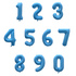 40" Number Neon Blue