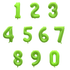 40" Number Neon Green