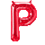 Alive Balloon Co 14" Letter Red