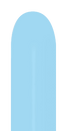 Sempertex 260 Pastel Matte Blue Nozzle Up