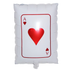 19" Casino Poker Ace of Hearts Red Foil Balloon