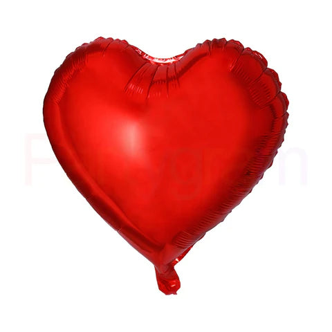 68 inch Metallic Red Heart FOIL