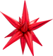 Red Starburst 26" (Pk of 6 )