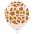 Kalisan Safari Giraffe Print White Sand (Caramel Print)