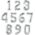 16" Number Silver