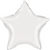 18" Star Foil White (flat)