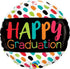 Qualatex 18" Happy Graduation Color Dabs Pk of 10