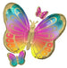 Anagram 29" Gold Colorful Butterfly