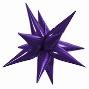 26 inch Purple Starburst Foil