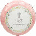 Anagram 17" Pink First Communion Round Foil