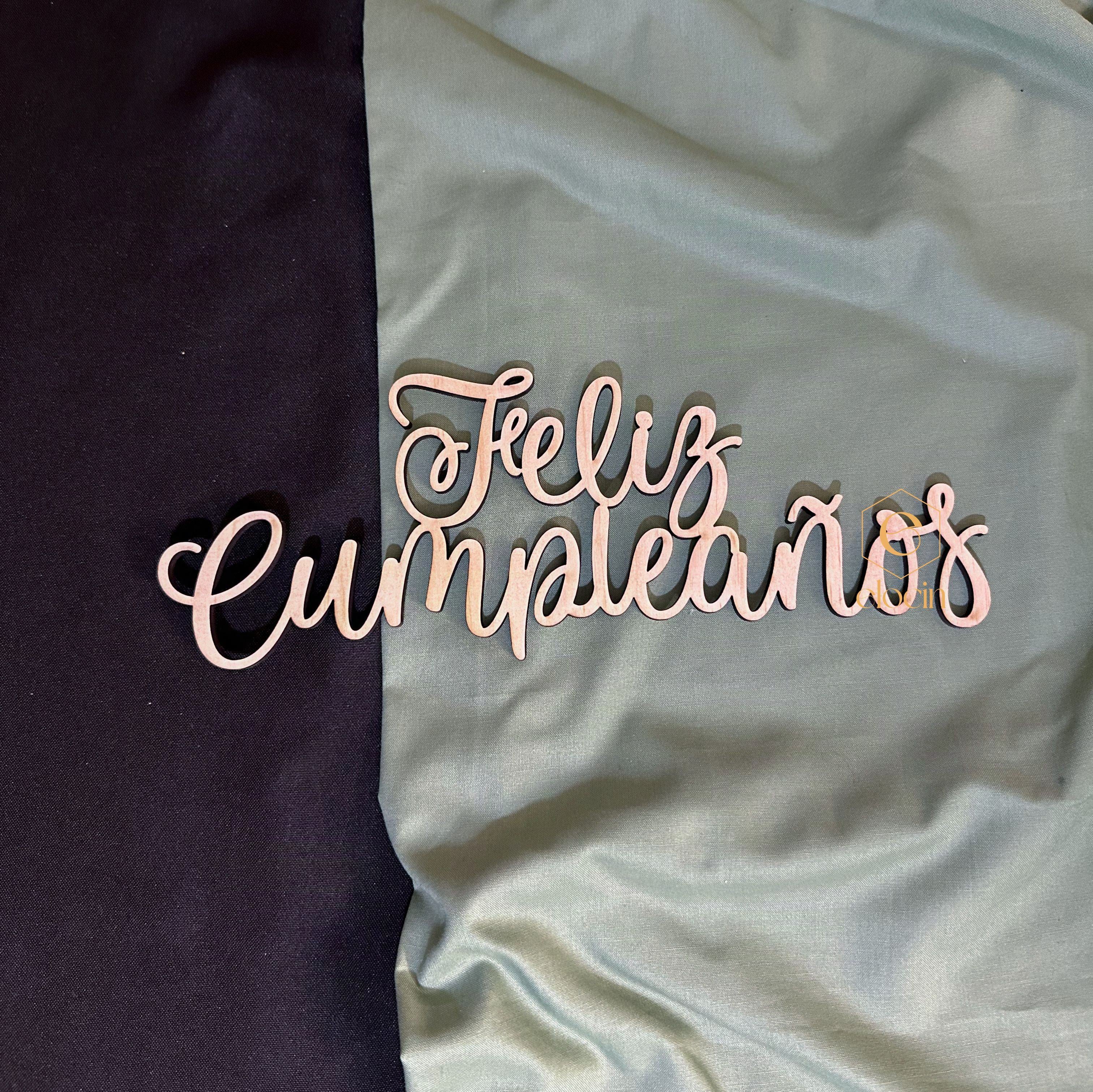 Feliz Cumpleanos Wooden Sign  (local Pickup Only)