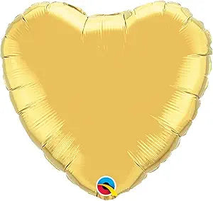 36" Qualatex Gold Heart Pack of 5
