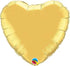 36" Qualatex Gold Heart Pack of 5