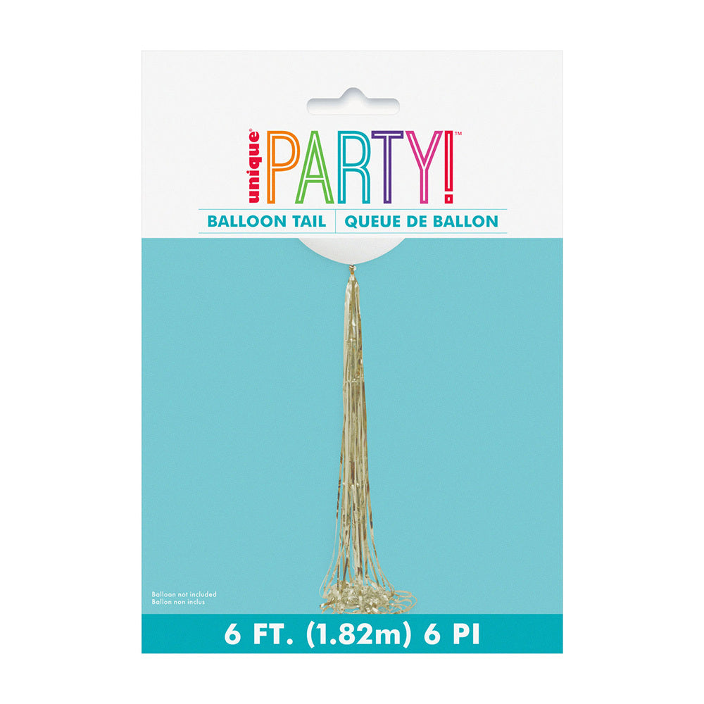 Unique Gold Tassel Balloon Tail 6'