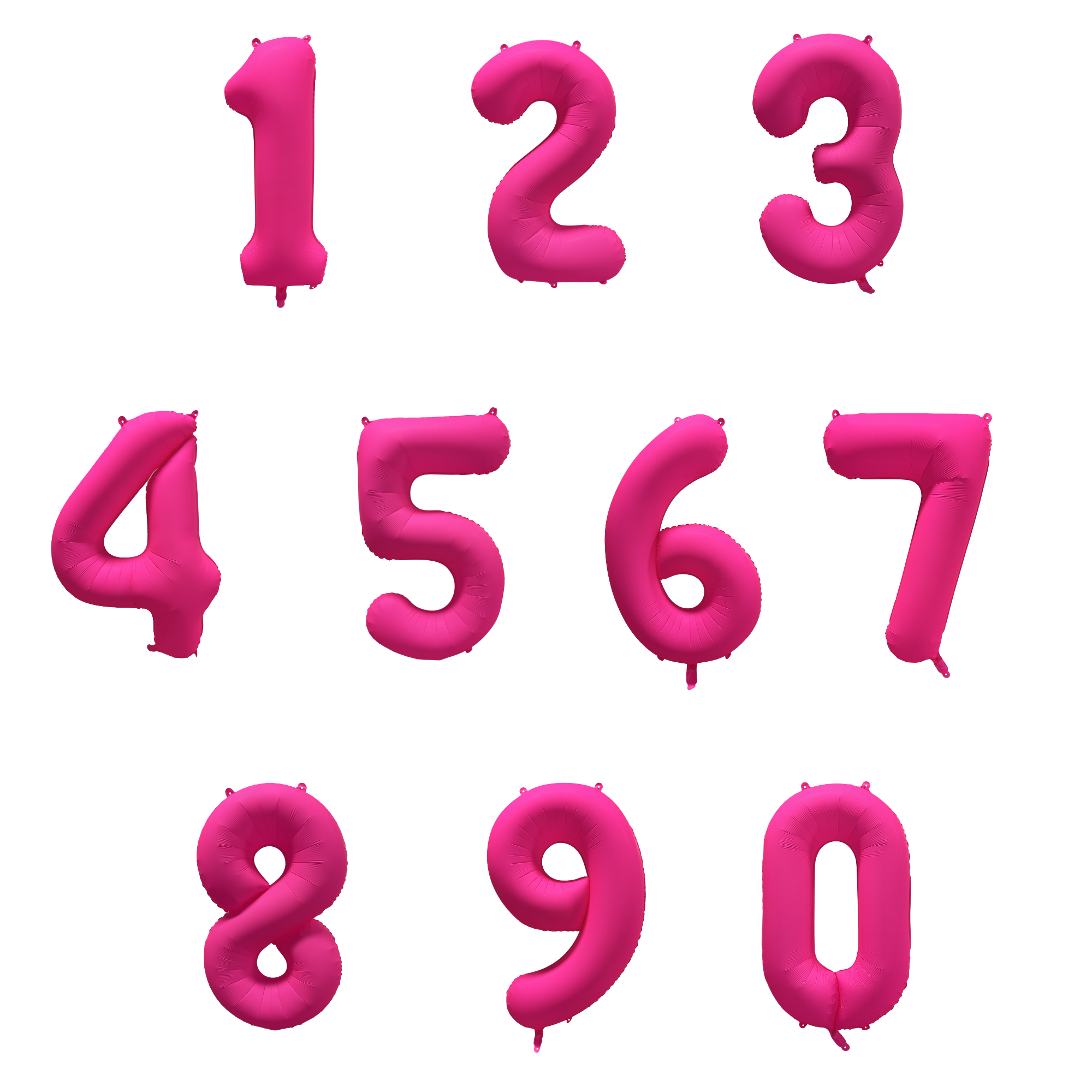 40" Number Neon Pink