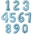 40" Number Pastel Blue