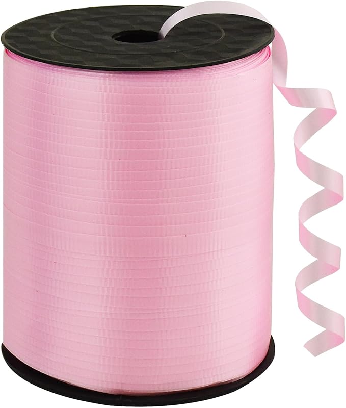 Pastel Pink Curling Ribbon 500 yds 3/16"
