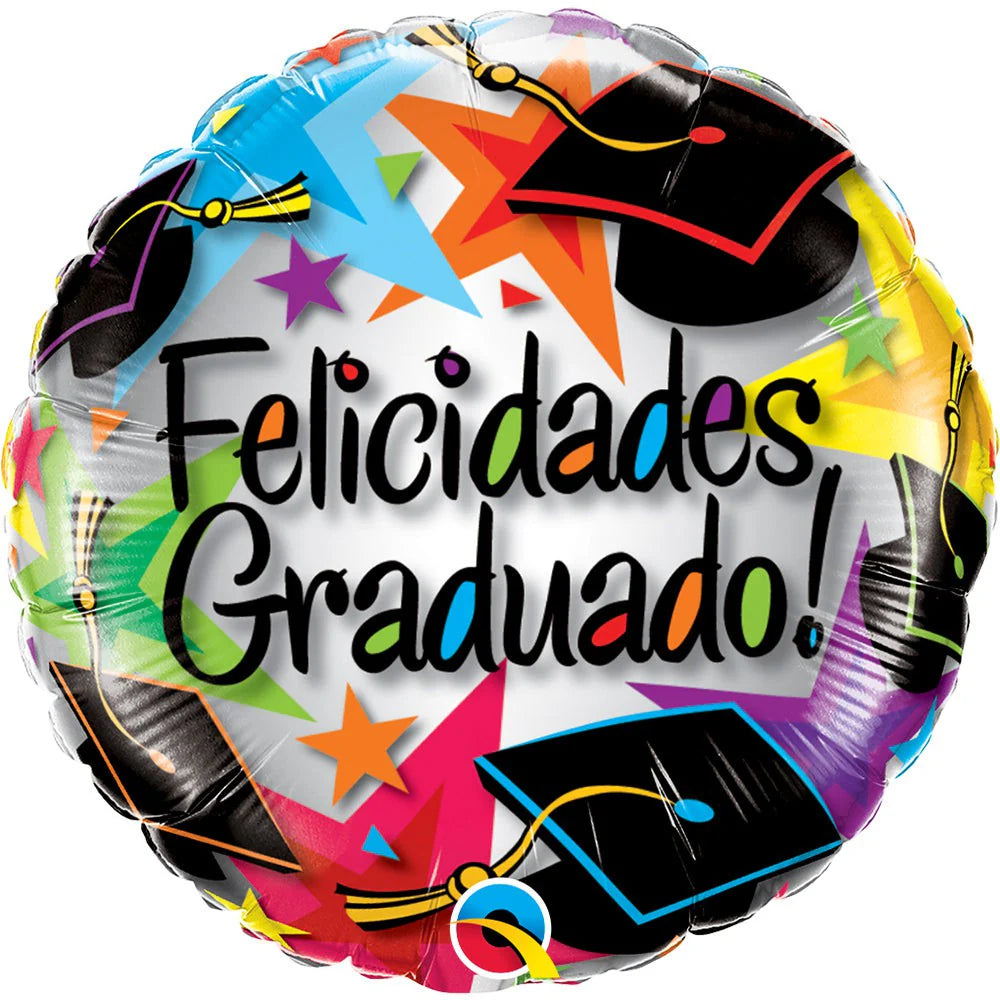 18" Qualatex Felicidades Graduado