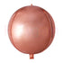 22 inch Rose Gold Round Orb FOIL