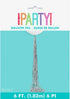 Unique Silver Tassel Balloon Tail 6'