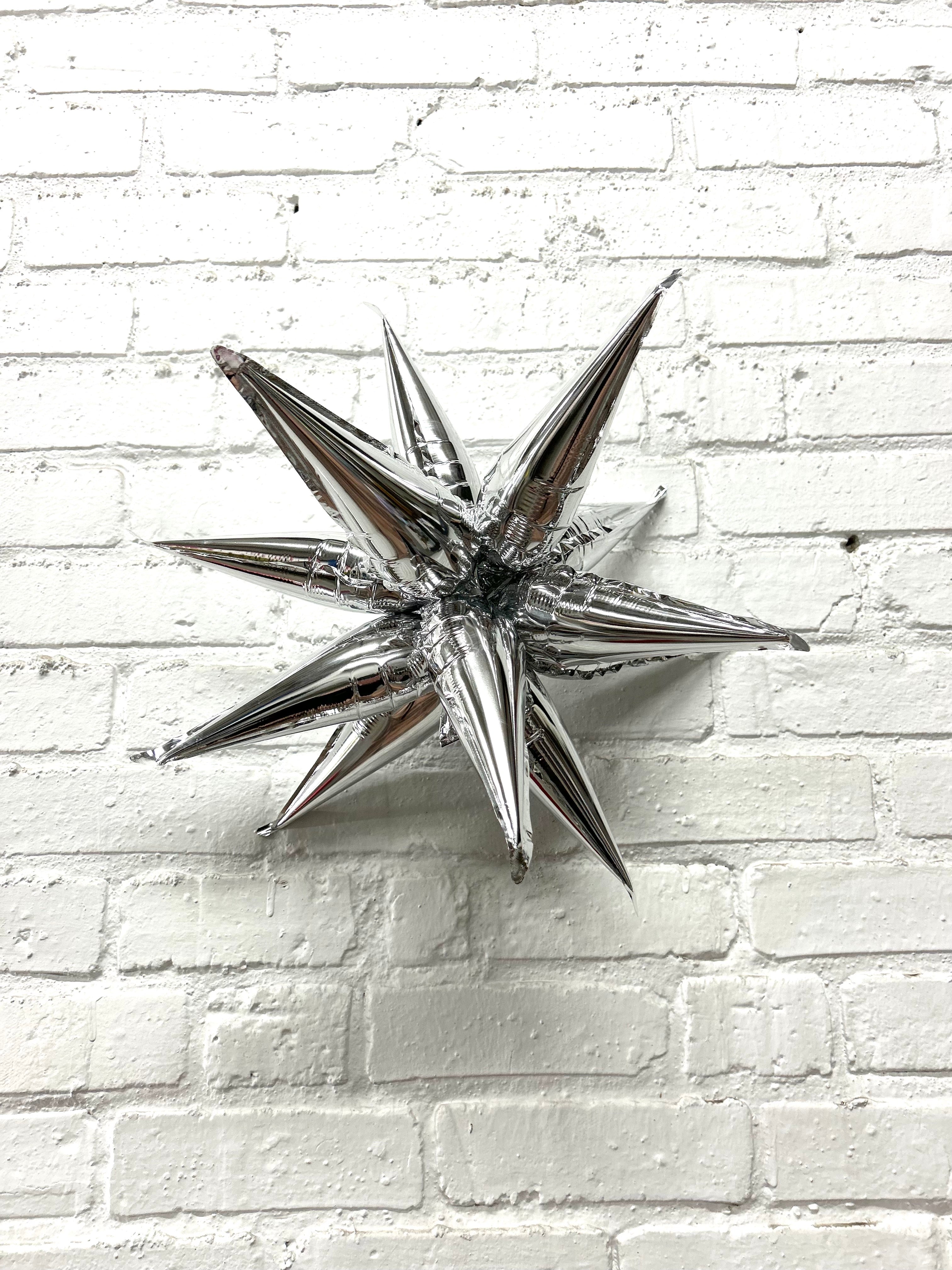 Burst Party Co. 9" Silver Mini Bows
